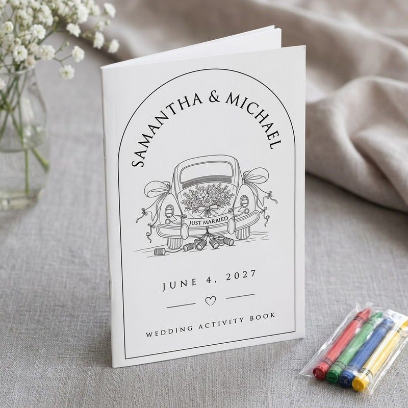 The Just Married Car Activity Book