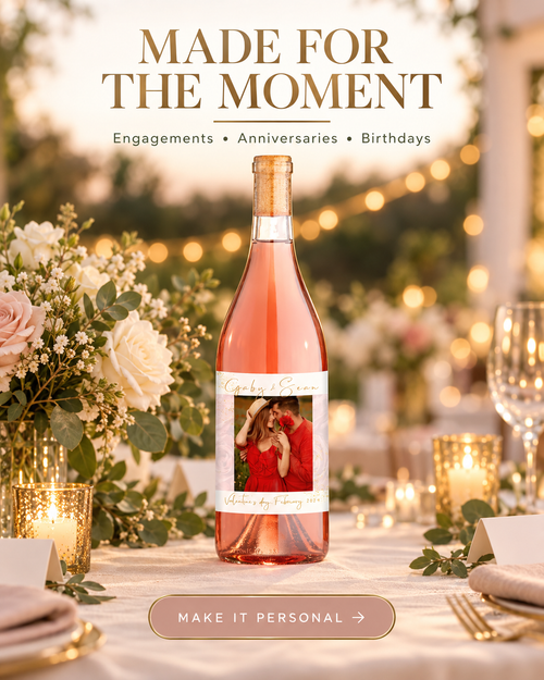 Made for the moment wine label