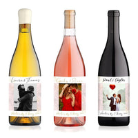 Wine Bottle Labels, Save The Date, Custom Photo Wine Label
