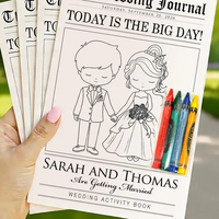 Booklet with 4 crayons pack